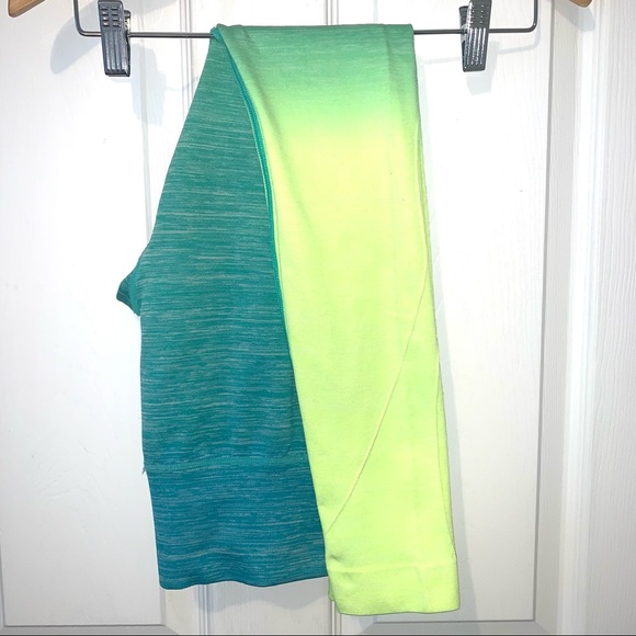 ITZON Teal Green Ombré Leggings - Picture 6 of 9